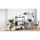 vidaXL Könyvespolc Fekete tölgy 80 x 30 x 120 cm Faanyag