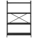 vidaXL Könyvespolc Fekete tölgy 80 x 30 x 120 cm Faanyag