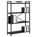vidaXL Könyvespolc Fekete tölgy 80 x 30 x 120 cm Faanyag