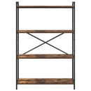 vidaXL Könyvespolc Füstölt tölgy 80 x 30 x 120 cm Faanyag