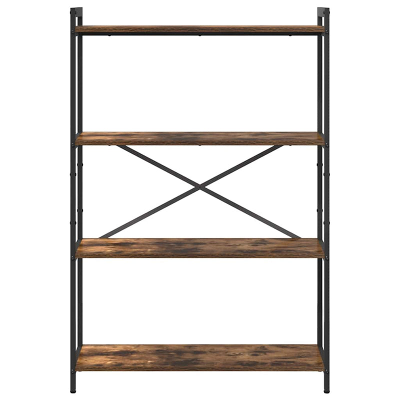 vidaXL Könyvespolc Füstölt tölgy 80 x 30 x 120 cm Faanyag