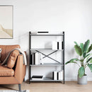 vidaXL Könyvszekrény Szürke sonoma 80 x 30 x 118 cm Faanyag