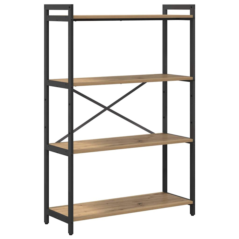 vidaXL Könyvespolc Artisan tölgy 80 x 30 x 120 cm Faanyag