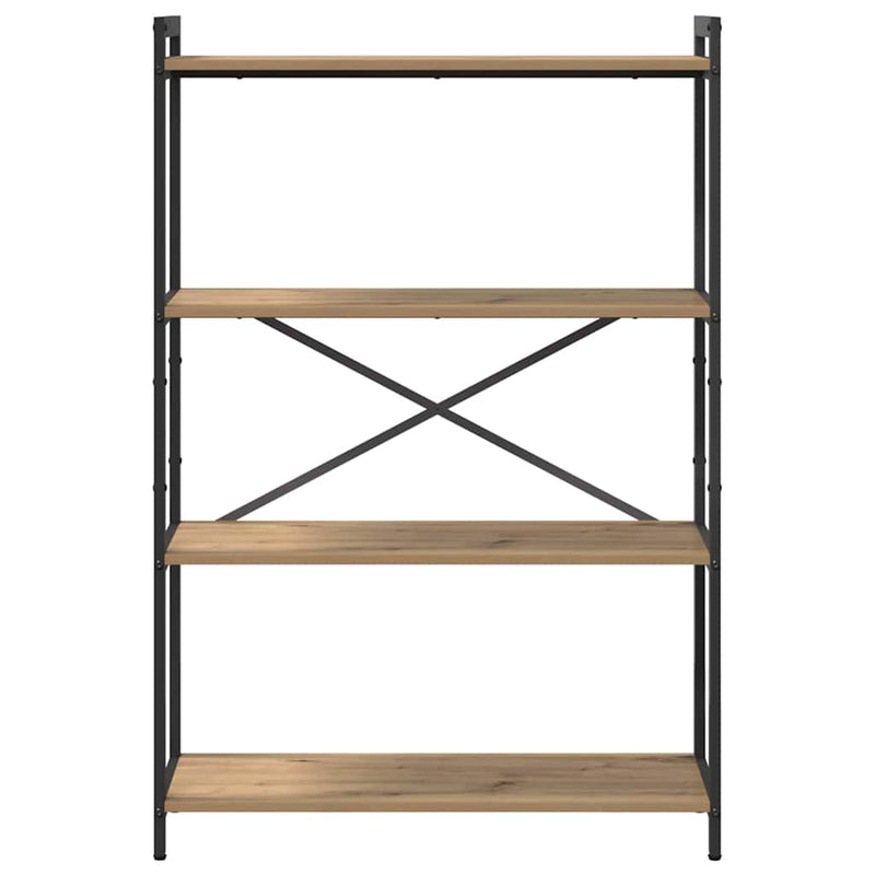 vidaXL Könyvespolc Artisan tölgy 80 x 30 x 120 cm Faanyag