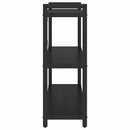 vidaXL Könyvespolc Fekete tölgy 80 x 30 x 85 cm Faanyag