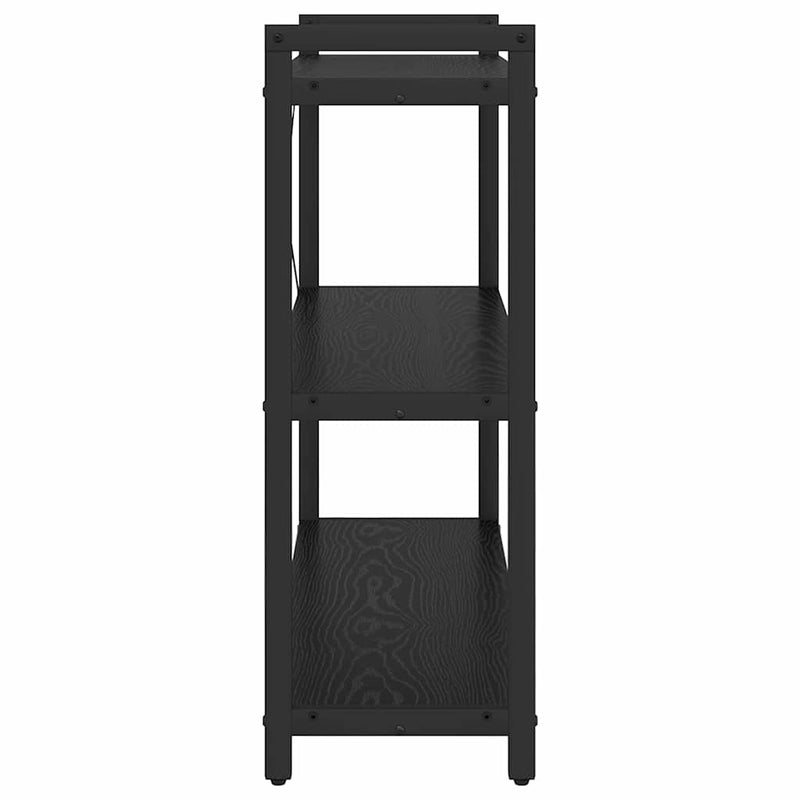 vidaXL Könyvespolc Fekete tölgy 80 x 30 x 85 cm Faanyag