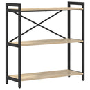 vidaXL Könyvespolc Sonoma tölgy 80 x 30 x 85 cm Faanyag