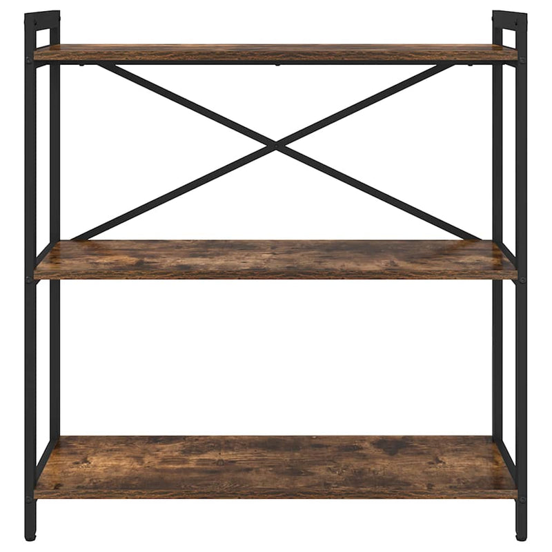 vidaXL Könyvespolc Füstölt tölgy 80 x 30 x 85 cm Faanyag