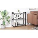 vidaXL Könyvespolc Szürke sonoma 80 x 30 x 85 cm Faanyag