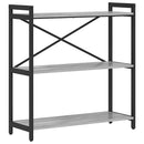 vidaXL Könyvespolc Szürke sonoma 80 x 30 x 85 cm Faanyag