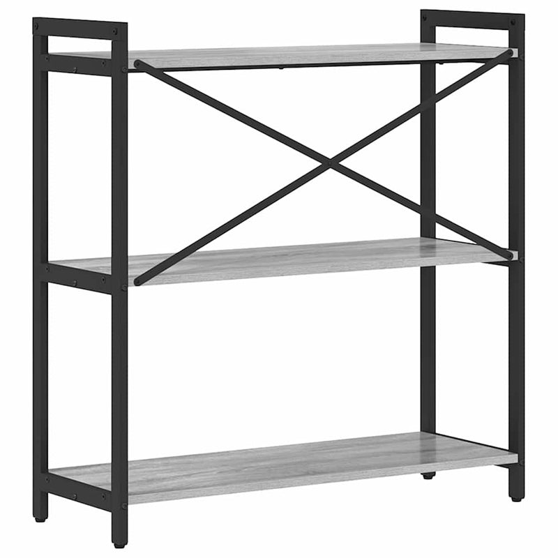 vidaXL Könyvespolc Szürke sonoma 80 x 30 x 85 cm Faanyag