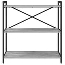 vidaXL Könyvespolc Szürke sonoma 80 x 30 x 85 cm Faanyag