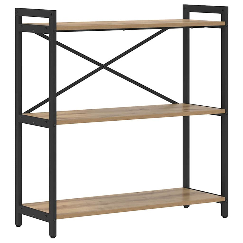 vidaXL Könyvespolc Artisan tölgy 80 x 30 x 85 cm Faanyag