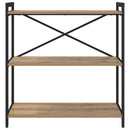 vidaXL Könyvespolc Artisan tölgy 80 x 30 x 85 cm Faanyag