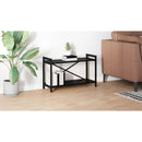 vidaXL Könyvespolc Fekete tölgy 80 x 30 x 50 cm Faanyag