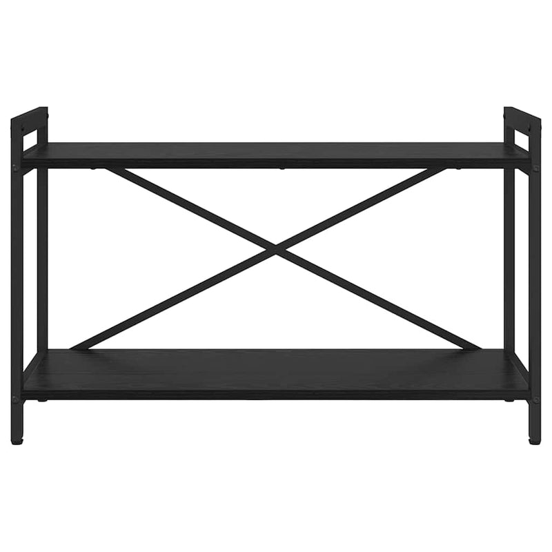 vidaXL Könyvespolc Fekete tölgy 40 x 30 x 85 cm Faanyag