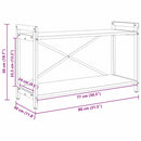 vidaXL Könyvespolc Sonoma tölgy 80 x 30 x 50 cm Faanyag