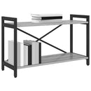 vidaXL Könyvespolc Szürke sonoma 80 x 30 x 50 cm Faanyag