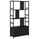 vidaXL Könyvespolc Fekete tölgy 80 x 30 x 155,5 cm Faanyag