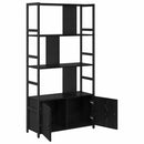 vidaXL Könyvespolc Fekete tölgy 80 x 30 x 155,5 cm Faanyag