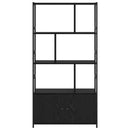 vidaXL Könyvespolc Fekete tölgy 80 x 30 x 155,5 cm Faanyag