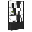 vidaXL Könyvespolc Fekete tölgy 80 x 30 x 155,5 cm Faanyag