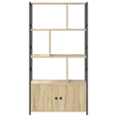 vidaXL Könyvespolc Sonoma tölgy 80 x 30 x 155,5 cm Faanyag