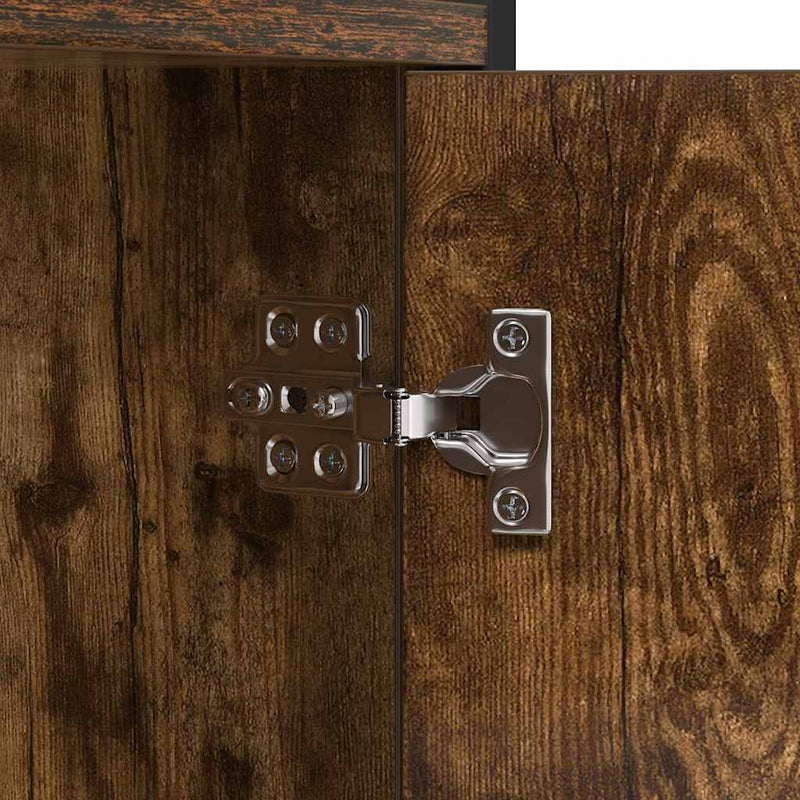 vidaXL Könyvespolc Füstölt tölgy 80 x 30 x 155,5 cm Faanyag