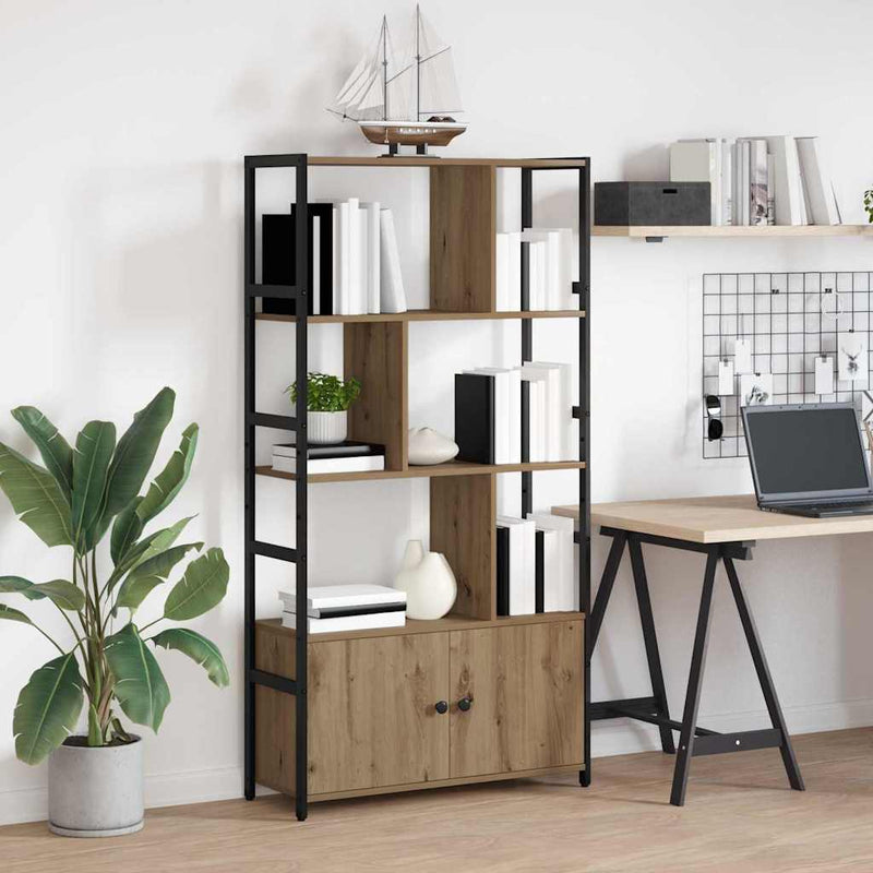 vidaXL Könyvespolc Artisan tölgy 80 x 30 x 155,5 cm Faanyag