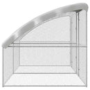 vidaXL Csirkeketrec Ezüst 400 x 200 x 198.5 cm Horganyzott acél