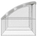 vidaXL Csirkeketrec 2 pcs Ezüst 400 x 200 x 200 cm Acél és PE