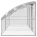 vidaXL Csirkeketrec Ezüst 600 x 200 x 198.5 cm Horganyzott acél