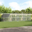 vidaXL Csirkeketrec Ezüst 800 x 200 x 198.5 cm Horganyzott acél