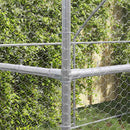 vidaXL Csirkeketrec Ezüst 800 x 200 x 198.5 cm Horganyzott acél