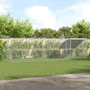 vidaXL Csirkeketrec 4 pcs Ezüst 800 x 200 x 200 cm Acél és PE