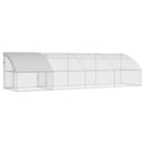 vidaXL Csirkeketrec 4 db Ezüst 800 x 200 x 200 cm Acél és PE