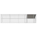 vidaXL Csirkeketrec 4 db Ezüst 800 x 200 x 200 cm Acél és PE