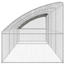 vidaXL Csirkeketrec 4 pcs Ezüst 800 x 200 x 200 cm Acél és PE