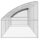 vidaXL Csirkeketrec 4 db Ezüst 800 x 200 x 200 cm Acél és PE
