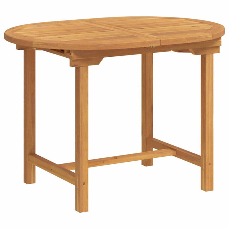 vidaXL Kert étkező szett 7 pcs Barna 160 x 80 x 75 cm Tömör tíkfa