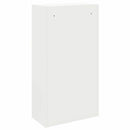 vidaXL Csomagzáró doboz tárolóval ajtóval Fehér 44 x 22 x 82 cm Acél