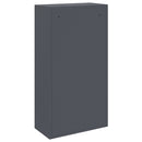 vidaXL Csomagzáró doboz tárolóval zárral Antracit 44 x 22 x 82 cm Acél