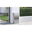 vidaXL Csomagzáró doboz zárral Ezüst 44 x 22 x 82 cm Rozsdamentes acél
