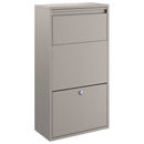 vidaXL Csomagzáró doboz Rozsdás 44 x 22 x 82 cm Időjárásálló acél