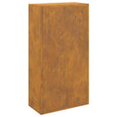 vidaXL Csomagzáró doboz Rozsdás 44 x 22 x 82 cm Időjárásálló acél