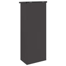 vidaXL Csomagzáró doboz tárolóval Fekete 44,5 x 29 x 110,5 cm Acél