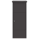 vidaXL Csomagzáró doboz tárolóval Fekete 44,5 x 29 x 110,5 cm Acél