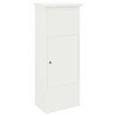 vidaXL Csomagzáró doboz tárolóval Fehér 44,5 x 29 x 110,5 cm Acél
