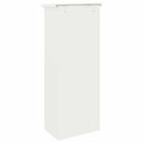 vidaXL Csomagzáró doboz tárolóval Fehér 44,5 x 29 x 110,5 cm Acél