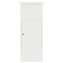 vidaXL Csomagzáró doboz tárolóval Fehér 44,5 x 29 x 110,5 cm Acél